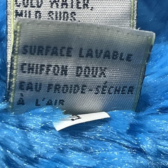 Vintage 2002 Sesame Street Cookie Monster Plush Toy Gund Blue 11" Stuffed Animal - Picture 9 of 11